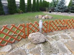 TopKing Záhradní plot plast 350x42 cm hnědý