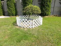 TopKing Záhradní plot plast 350x42 cm bílý