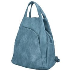 Urban Style Volnočasový stylový dámský koženkový batoh Angela, světle modrá