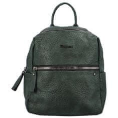 Coveri WORLD Prostorný dámský koženkový batoh Knut, zelená