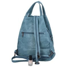 Urban Style Volnočasový stylový dámský koženkový batoh Angela, světle modrá