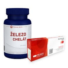 Pharma Activ Železo CHELÁT 60 tobolek + Železo FER TEST 1ks