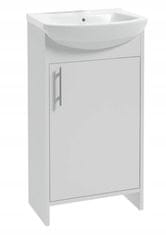 Deftrans Koupelnová skříňka s umyvadlem bílá stojící 45 cm
