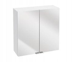 Deftrans Koupelnová skříňka se závěsným zrcadlem bílá 60x60 cm