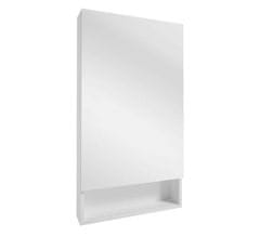 Deftrans Koupelnová skříňka se závěsným zrcadlem bílá 50x90 cm