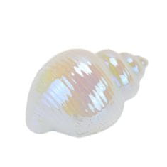 Dommio Mušle keramická, bílá perleť, 7x10 cm