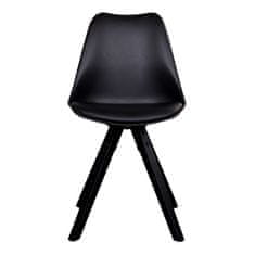 House Nordic Jídelní židle, černá s černými nohami