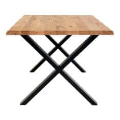 House Nordic Jídelní stůl, dub olejovaný se zvlněnou hranou, připravený k rozšíření\n100x300x75 cm