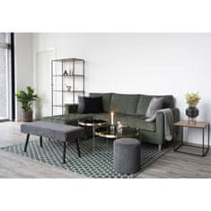 House Nordic Konferenční stolek, ocel v barvě mosazi se sklem\nØ70xh40cm