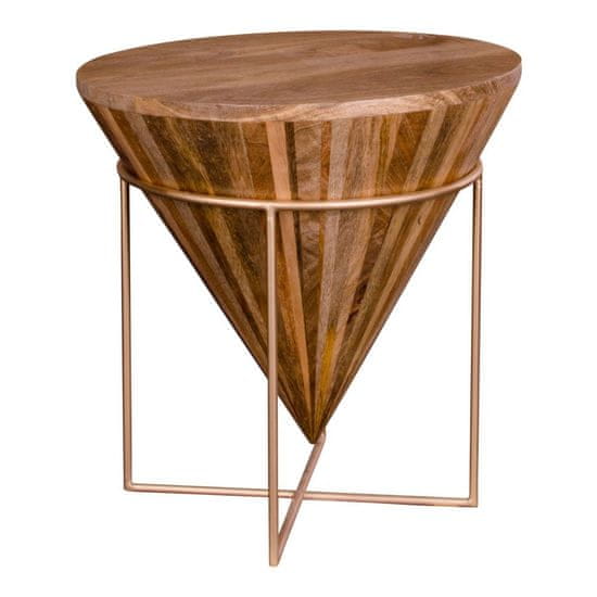 House Nordic Konferenční stolek, přírodní mangové dřevo\nØ45x45 cm