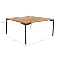 House Nordic Konferenční stolek, dub olejovaný\n90x90x45 cm