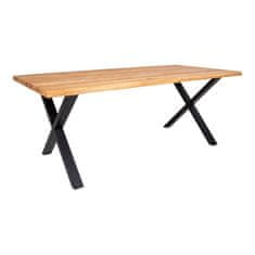 House Nordic Jídelní stůl, naolejovaný dub se zvlněnou hranou, připravený k rozšíření\n95x200x75 cm