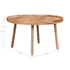 House Nordic Konferenční stolek, mango přírodní\nØ60x35 cm