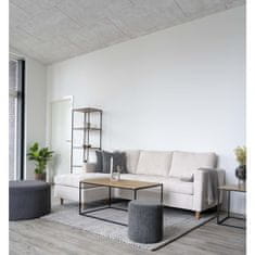 House Nordic Konferenční stolek, dubový vzhled, černý rám\n60x90x45 cm