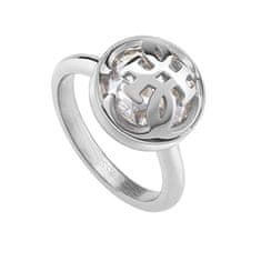 Guess Módní prsten pro ženy 4G Logo Boule JUBR01397JWRH (Obvod 56 mm)
