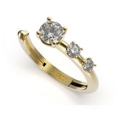 Guess Elegantní otevřený prsten se zirkony Sunburst JUBR01408JWYG (Obvod 56 mm)