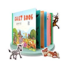 Netscroll Tichá kniha, která podporuje všechny oblasti vývoje dítěte, QuietBook
