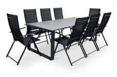 Nábytek Texim Zahradní jídelní set stůl Strong + 8x židle Pia polohovací