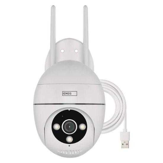 Emos GoSmart Venkovní otočná kamera IP-800 WASP s Wi-Fi, bílá