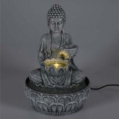 HOMESTYLING Fontána pokojová s LED osvětlením 29 cm Budha