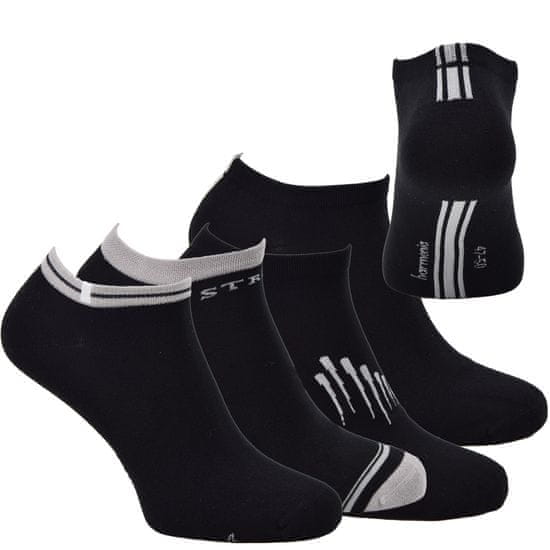Zdravé Ponožky pánské nadměrné letní sneaker vzorované bambusové ponožky 74012x24 4pack