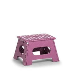 Zeller Skládací stolička malá růžová 35x28x22cm, nosnost 150kg