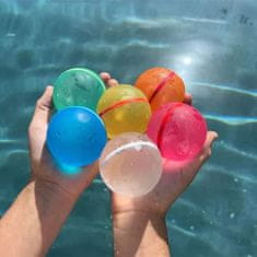 Netscroll Vodní balónky pro opakované použití (6 kusů), vodní bomby, které jsou skvělé pro neustálou zábavu na pláži, v dvorku nebo v parku, různé barvy, FunBallons