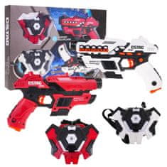 iMex Toys Sada laserové pistole + štít s funkcí kouře