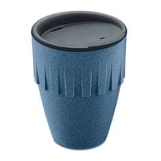 Koziol Hrnek na kávu s sebou, CONNECT COFFEE 300 ml barva modrá