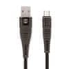 Forever USB kabel Datový kabel micro USB 1m 2A shark textilní