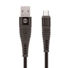 Forever USB kabel Datový kabel micro USB 1m 2A shark textilní