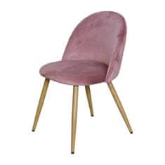 ATAN Jídelní židle LAMBDA růžový samet