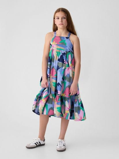 Gap Dívčí květované midi šaty