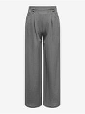 Jacqueline de Yong Šedé dámské široké kalhoty JDY Birdie M/32