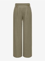 Jacqueline de Yong Khaki dámské široké kalhoty JDY Birdie S/32