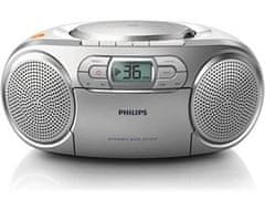 Philips Radiopřijímač s CD AZ127/12 Stříbrný