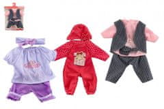Teddies Oblečky/Šaty pro panenky/miminka velikosti cca 40cm mix druhů 25x32cm