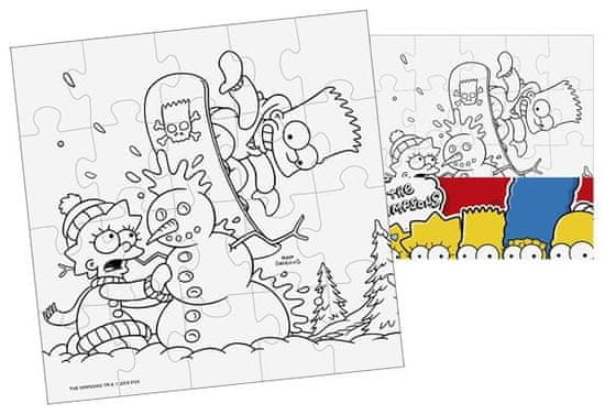 Efko Vymaluj si puzzle The Simpsons - čtverec 20 dílků