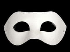 Karnevalová maska - škraboška k domalování - bílá
