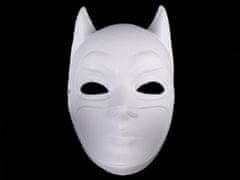 Karnevalová maska - škraboška k domalování - bílá Batman