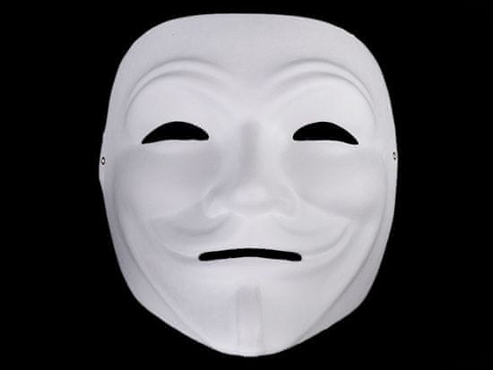 Karnevalová maska - škraboška k domalování - bílá Anonymous