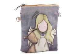 Dívčí kabelka 15x18,5 cm s potiskem - šedá