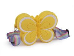Dětská kabelka motýl 14x11 cm - žlutá
