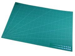 Velká řezací podložka 60x90 cm oboustranná - zelená pastelová