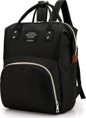 KIK Přebalovací taška,batoh 3v1 černá