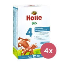 Holle 4x Výživa bio dětská mléčná 4 pokračovací, 12m+ 600 g