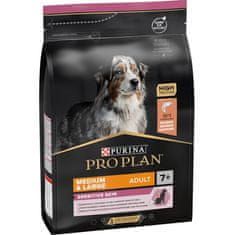 Purina Pro Plan Dog Adult Medium&Large 7+ Sensitive Skin losos 3 kg