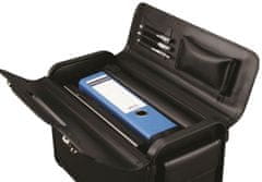 Obchodní kufr GENOVA - černý, číselné zámky, kapsy