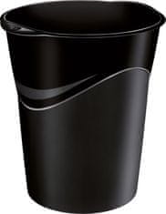 Odpadkový koš CepPro HAPPY 280 - 14 l, černý plast