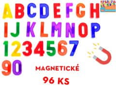 Magnety písmena a číslice 96 ks